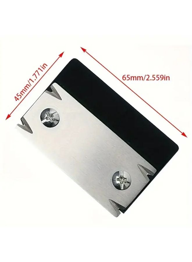 Black Hand Held Woodworking Edge Dresser Planer Knife For Smoothing Chamfering Deburring PVC ABS MDF Panels - Image 2